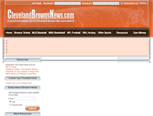 Tablet Screenshot of clevelandbrownsnews.com